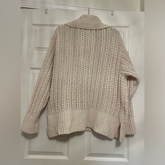 Aerie Cable Car Quarter Zip Sweater - Picture 3 of 4